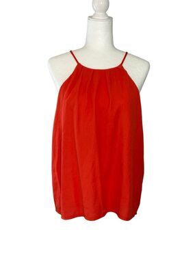 NWT CBR Collection deep orange haltered tank blouse - XL